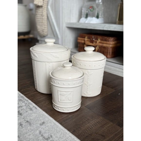 Signature Sorrento IvoryCanister SetVintage 6744565